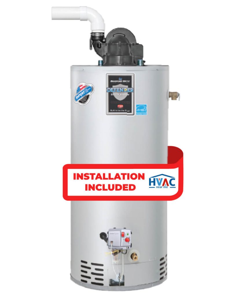 Bradfordwhite Tank Water Heater - 40 Gallon - Power Vent - Model RG1PV40S6N