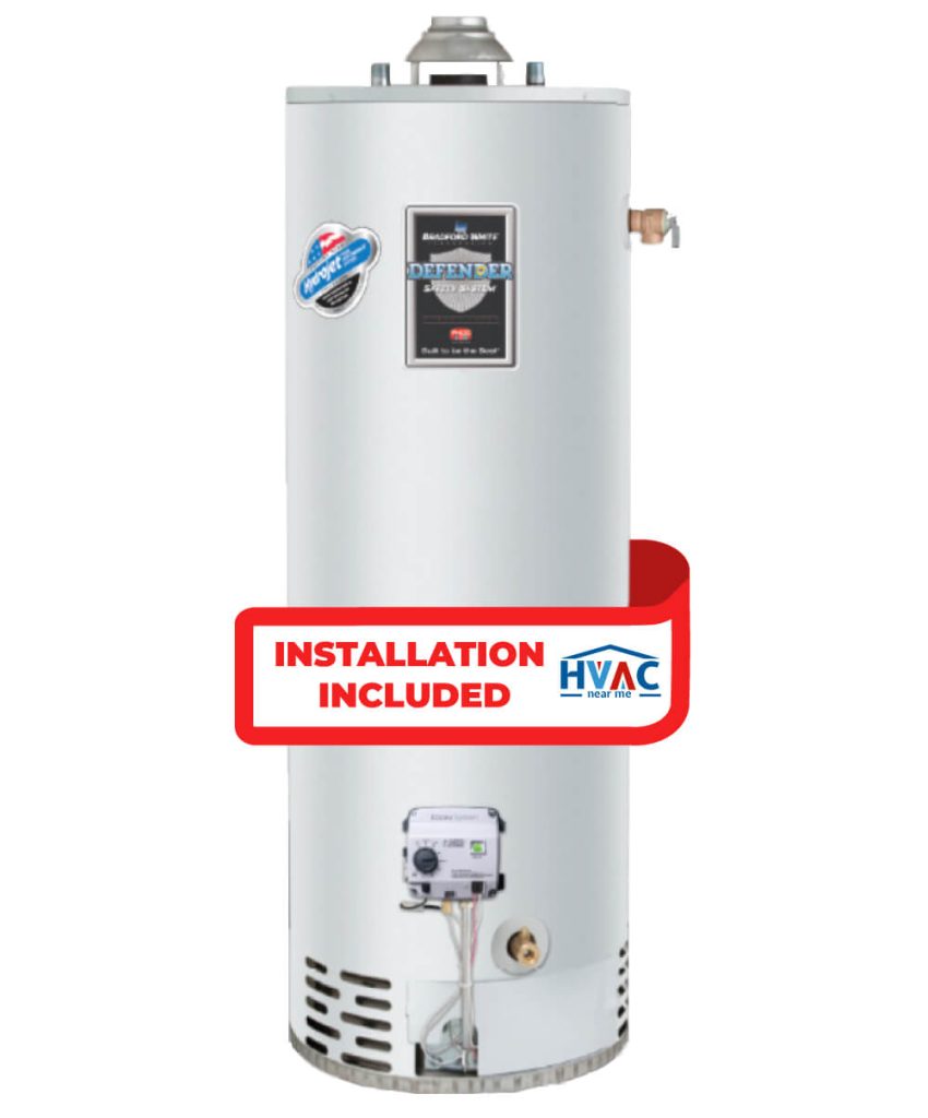 Bradfordwhite Tank Water Heater - 50 Gallon - Atmospheric Vent - Model RG250S6N