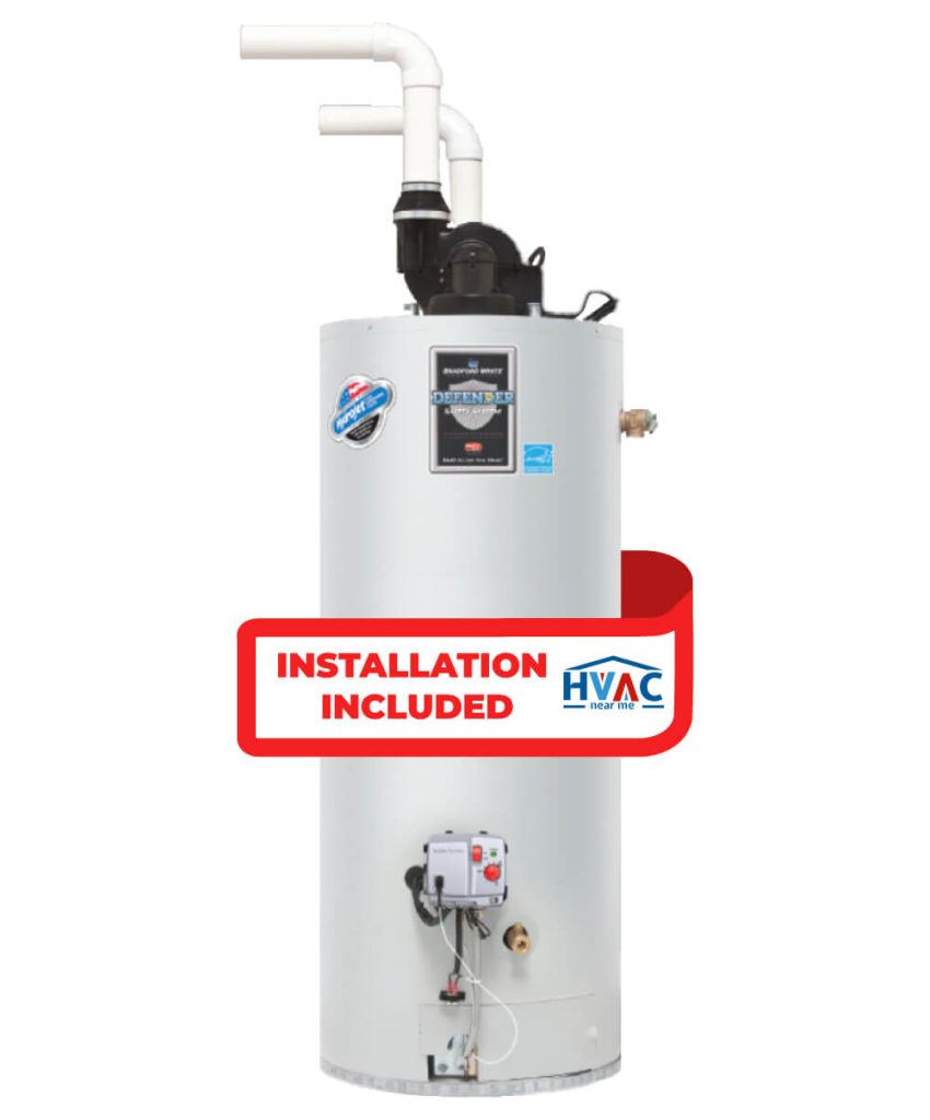 Bradfordwhite Tank Water Heater - 50 Gallon - Power Direct Vent - Model RG2PDV50S6N